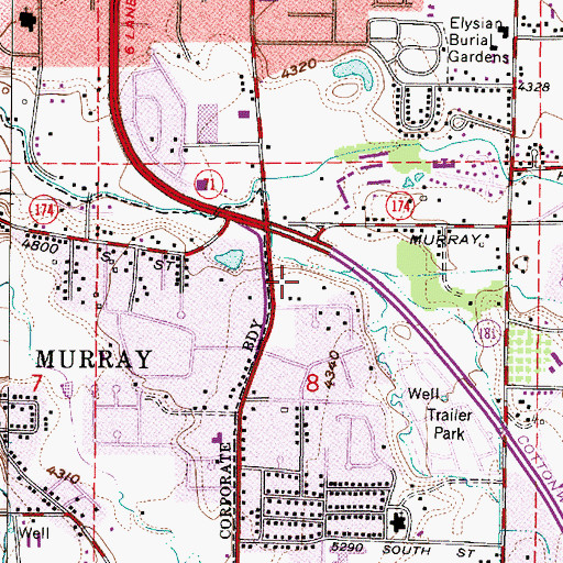 Topographic Map of Prowswood Plaza Condominium, UT