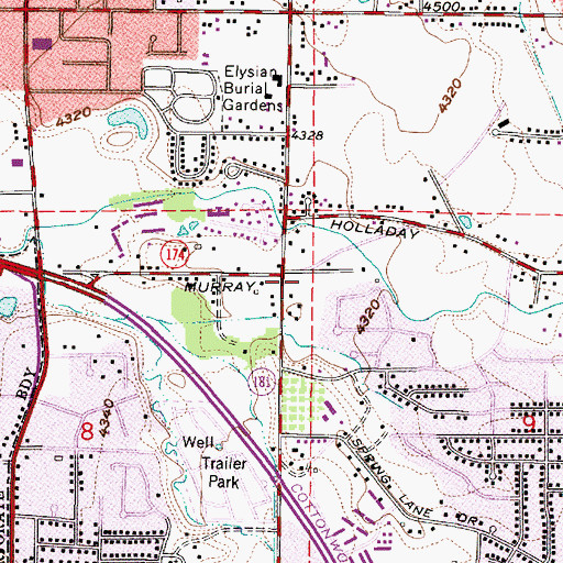 Topographic Map of Tidewater Village Condominium, UT