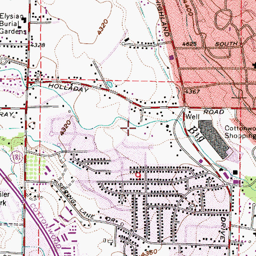 Topographic Map of Woodbridge Condominium, UT