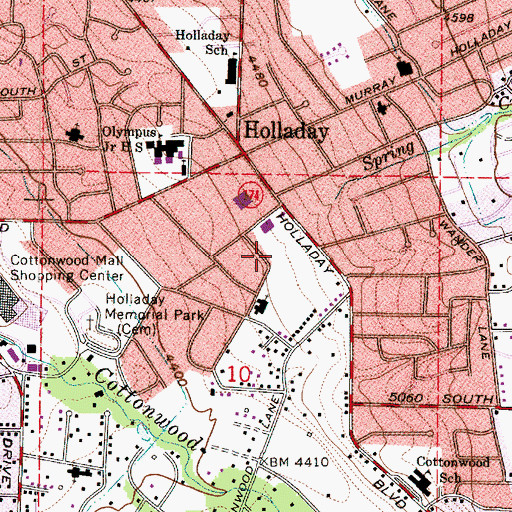 Topographic Map of Midland Court Condominium, UT