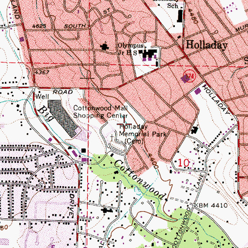 Topographic Map of Viewmont Condominium, UT