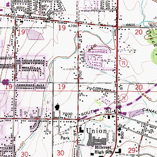 Topographic Map of Fairmeadows Condo, UT