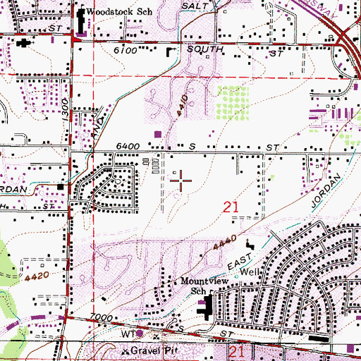 Topographic Map of Brookstone Condo, UT