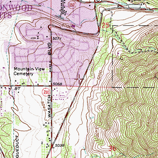 Topographic Map of Avondale Condo, UT
