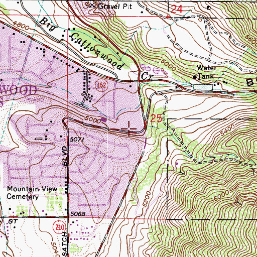 Topographic Map of Canyon Racquet Club Condo, UT