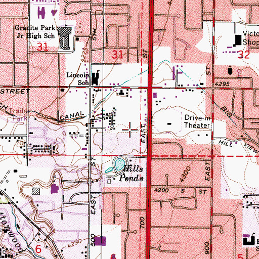 Topographic Map of Wayland Station at Old Farm Condo, UT