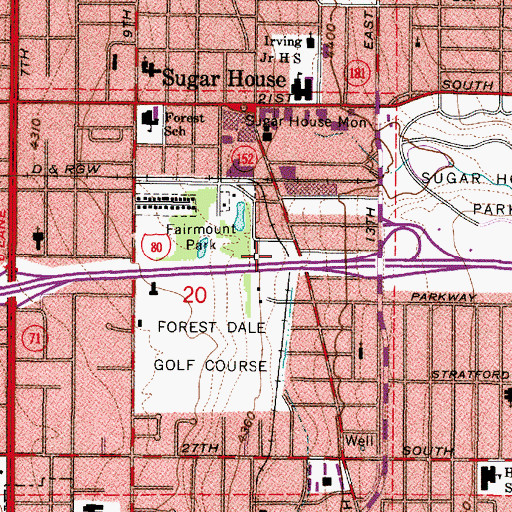 Topographic Map of Wood Hollow Condo, UT