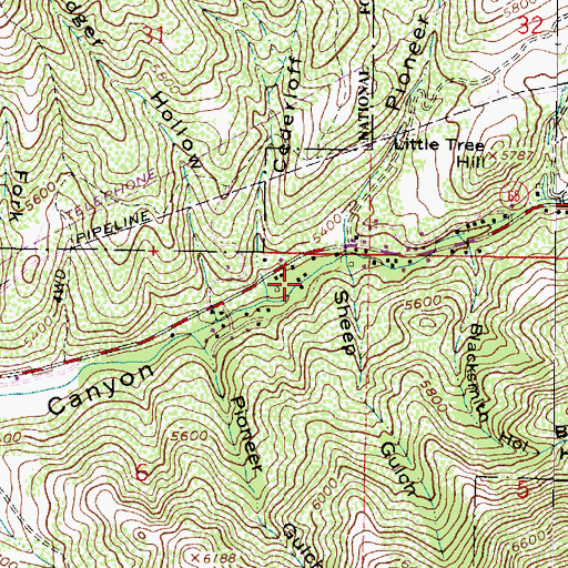 Topographic Map of Pioneer Addition, UT