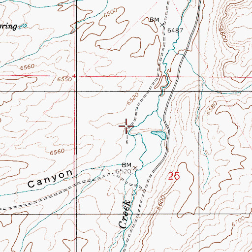 Topographic Map of Spring Canyon, UT