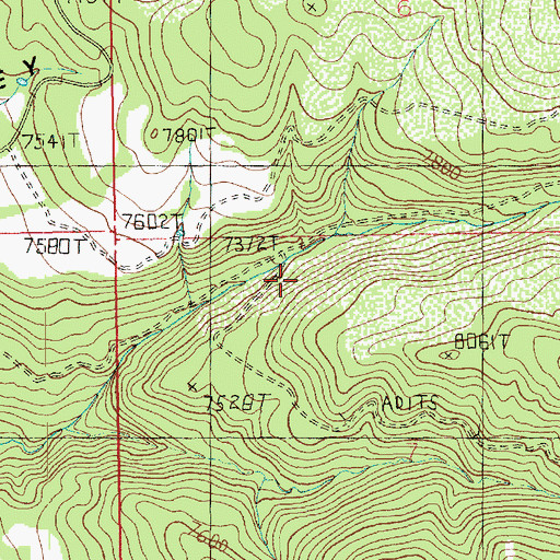 Topographic Map of Chess Ridge Mine, UT
