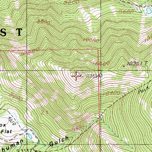 Topographic Map of Gold Knob, UT