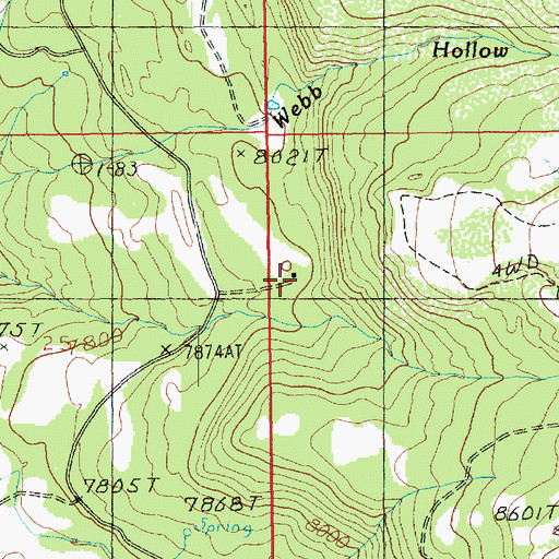 Topographic Map of Mesa Guard Station, UT