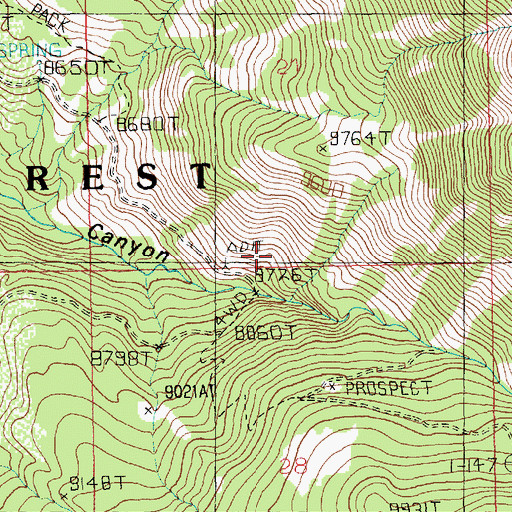 Topographic Map of LaSal Pass Mine, UT