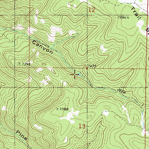 Topographic Map of Chokecherry Reservoir, UT