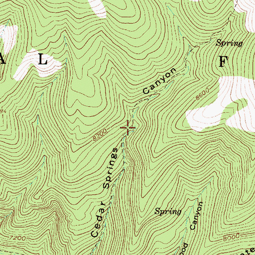 Topographic Map of Number Two Spring, UT