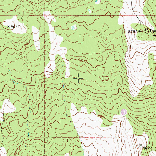Topographic Map of Anderson Spring, UT