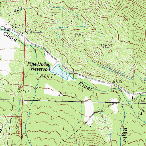 Topographic Map of Upper Pines Campground, UT