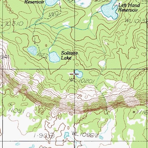 Topographic Map of Jay Pond, UT