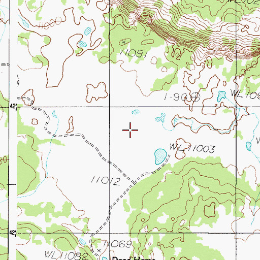Topographic Map of Raggs Flat, UT