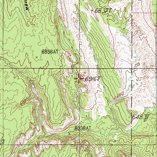 Topographic Map of Nicks Peak, UT