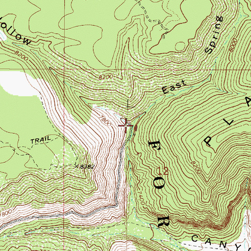 Topographic Map of Convulsion Coal Mine, UT