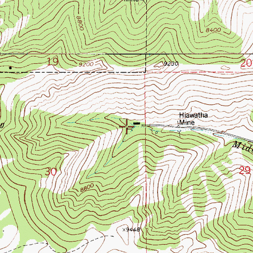 Topographic Map of King Number Four and Number Five Mine, UT