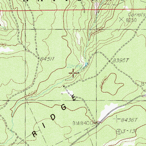 Topographic Map of Ute Cabin, UT