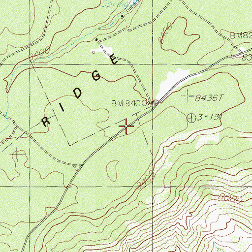 Topographic Map of Arch Canyon Overlook, UT