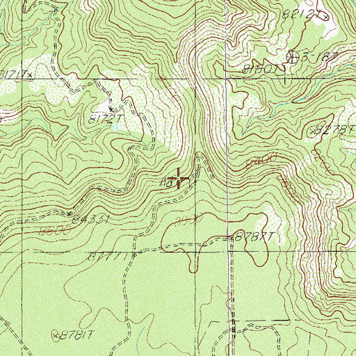 Topographic Map of Cys Monument Mine, UT