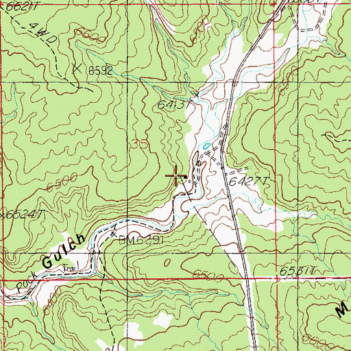Topographic Map of Grand Gulch Ranger Station, UT