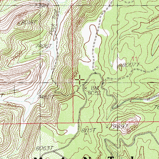 Topographic Map of Maverick Visitor Information Site, UT