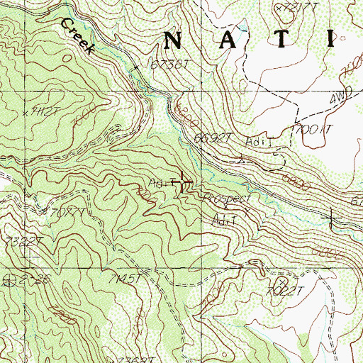 Topographic Map of Black Bean Mine, UT