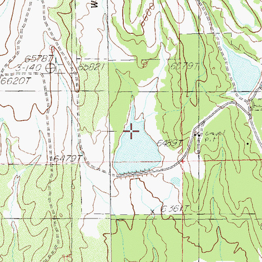 Topographic Map of Blanding City Reservoirs, UT