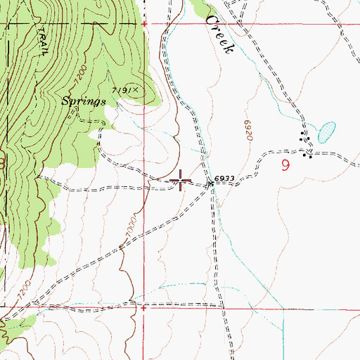 Topographic Map of Koosharem Indian Reservation (historical), UT