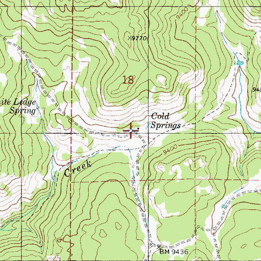 Topographic Map of Ogden Cabin, UT