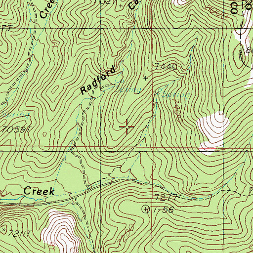Topographic Map of Little Creek Campground, UT
