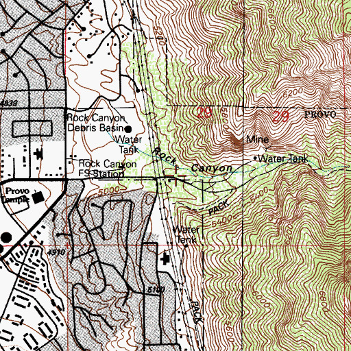 Topographic Map of Hellspot Tower, UT