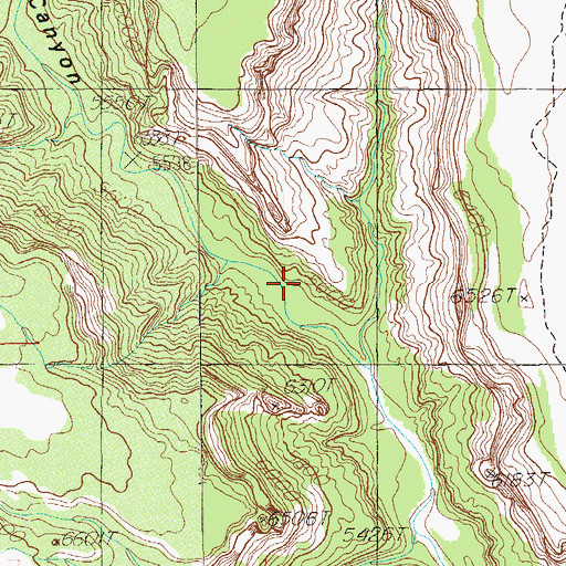Topographic Map of Arch Canyon Trail, UT