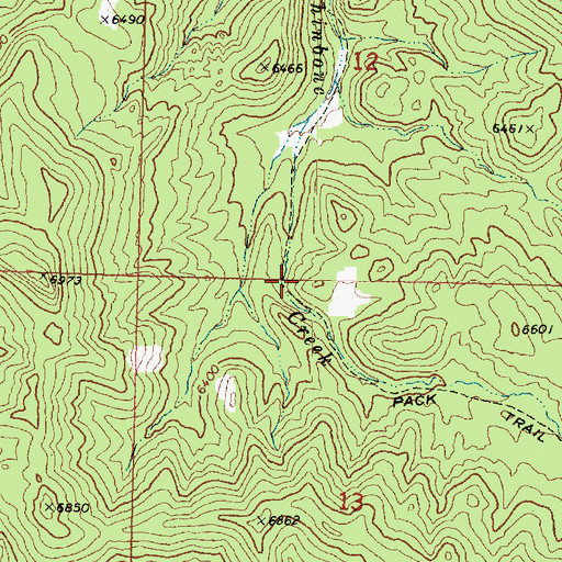 Topographic Map of Shinbone Trail, UT