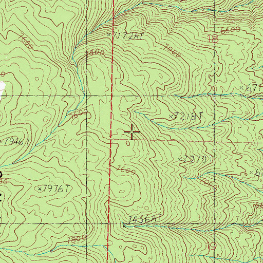 Topographic Map of Comanche Trail, UT