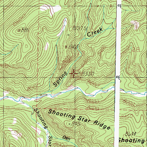 Topographic Map of Ashdoen Gorge Wilderness, UT