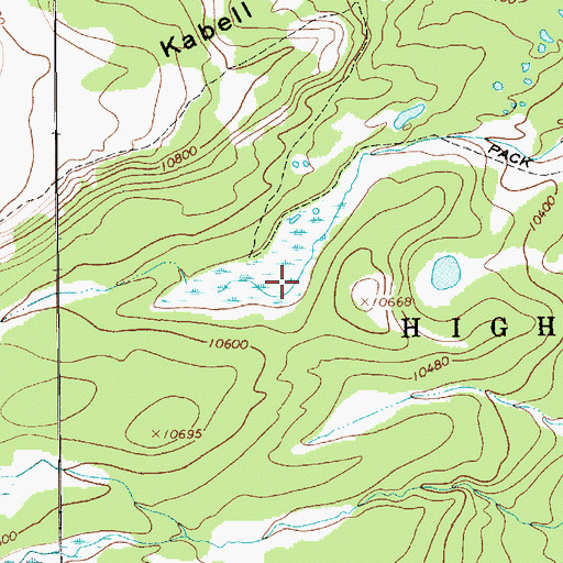 Topographic Map of Bear Park, UT
