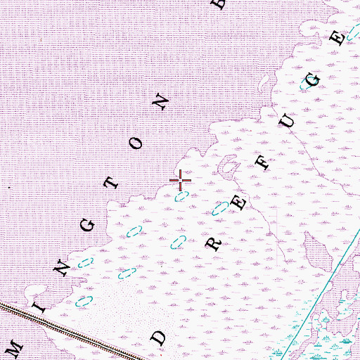 Topographic Map of Farmington Bay Bird Refuge, UT