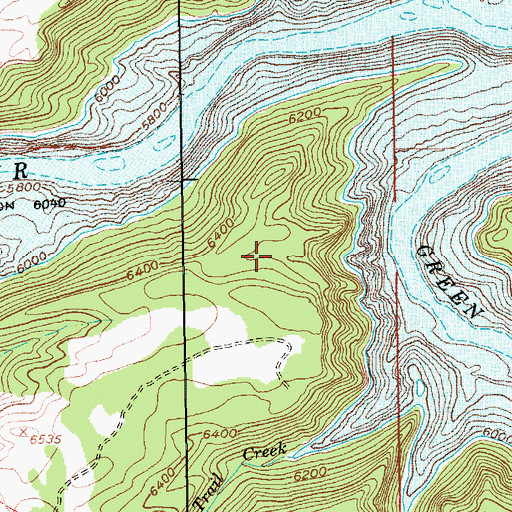 Topographic Map of Alabama Flat, UT