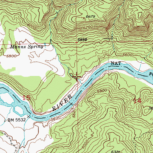 Topographic Map of Big Cottonwood Camp, UT
