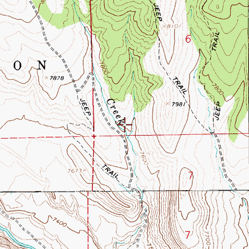 Topographic Map of McKune Spring, UT