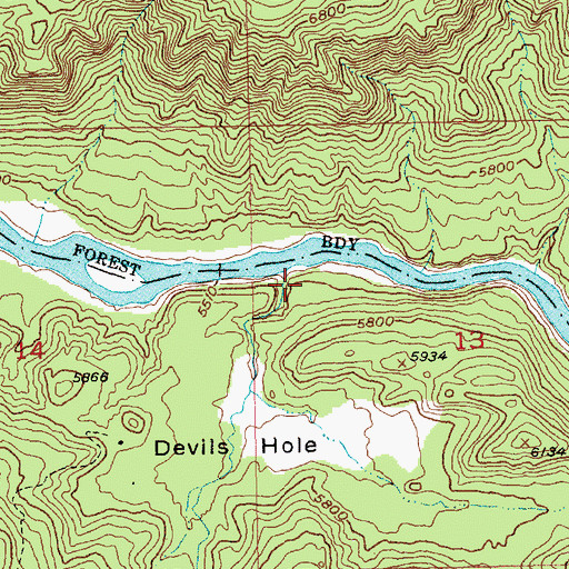 Topographic Map of Jackson Camp, UT
