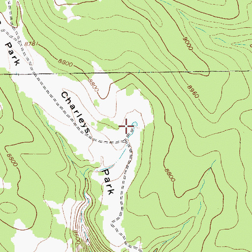 Topographic Map of Charleys Park Spring, UT