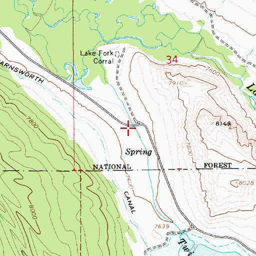 Topographic Map of Twin Pats Bridge, UT