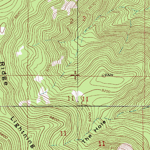 Topographic Map of Hades Rhoades Tunnel, UT